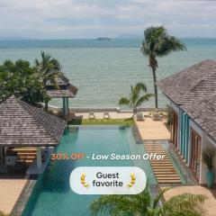 Beachfront 5Br Luxury Villa Sunsai Amazing Sunset