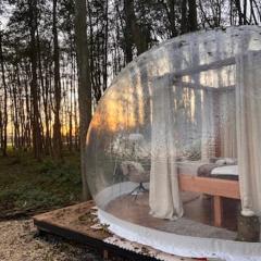 Bubbeltent in bos met hottub, 20m Amsterdam