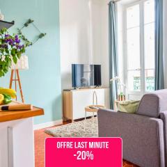 Le Garibaldi - Idéal PRO & Couple - Parking GRATUIT - CENTRE VILLE - Animaux acceptés - 5min à pied du Port - Commerces - Plage 10min en voiture - WIFI HD - BAO LOCATION