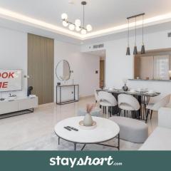 StayShort - 3 Bedroom Apartment in Sterling West with Full Burj Khalifa Views