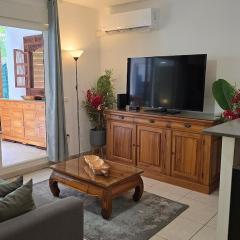 Bas de la Rivière T2 45 m en RDC clim parking