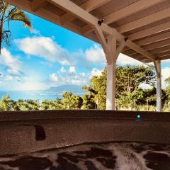 Lodge Orchidée de la Villa La Palmira - Vue Mer Caraïbes - Jacuzzi Privé - Accès Piscine 5x9 - Lit King Size 180 - Climatisation - 4 étoiles - Proche commodités - TV connectée - Internet fibre - Proche Plage