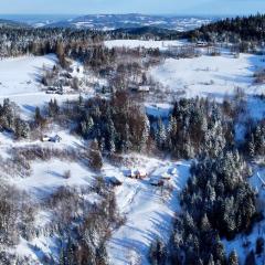 Przysiółek Flądrówka - Dom na odludziu z widokiem na Gorce i Tatry