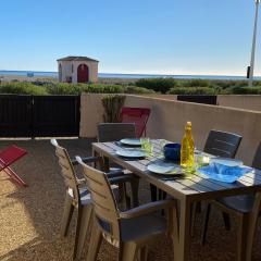 Port Leucate : Villa T2 Mezzanine Climatisée, Animaux <10kg OK, 5 pers., Front de Mer, PKG - FR-1-798-61