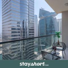 StayShort - Elegant 1BR in Business Bay with City Views for 2