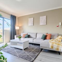 Stylish Retreat Central Pool 65 inch TV