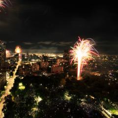 Perfect New Year eve's Fireworks