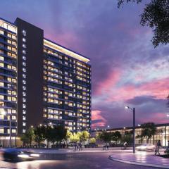 Departamento Nuevo 1D1B con estacionamiento sobre stripcenter y supermercado