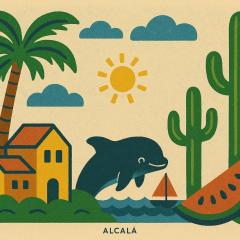 Alcalá seaside apartment, two rooms, private parking