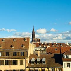 Studio bohème avec vue sur la cathédrale