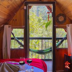 Chalé 1 Alto na Montanha, com lareira e wi-fi