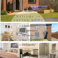 Exeter Modern House Retreat With Private Garden & Parking