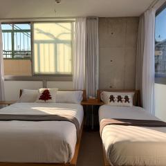 401Room,7-minute walk from Uguisudani Station located on the 4nd floor of an apartment-style building Twin room No elevator