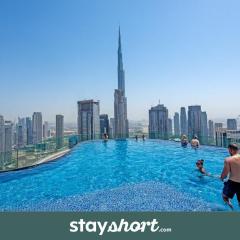 StayShort - Modern 2BR apartment perfect for 4 in Business Bay