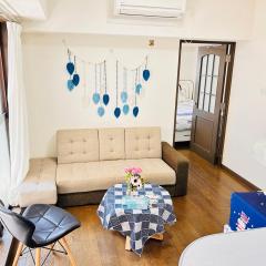 Lucky sky周围设施配套齐全1Ldk可容纳5人 徒步心斋桥商圈 高楼层俯瞰大阪