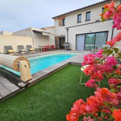 Villa Nananthée T5 de luxe,4-8 pers, piscine privée chauffée