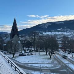 Unik penthouse - togstasjon 1 min, privat balkong!