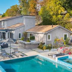 LA Hillside Retreat w Pool Views Fire Pit Outdoor Lounging Casa Bellagio by AvantStay
