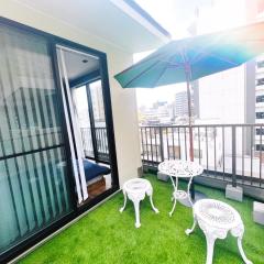 501落地大床房-心斋桥-道顿堀-日本桥-大阪城公园-难波-梅田-地铁站200m-京都奈良神户