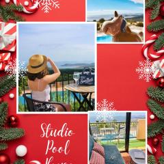 STUDIO POOL HOUSE 2 ETOILES VUE MER PANORAMIQUE AMAZING SEA VIEW WIFI LINGE LINEN INCLUS AIRCONDITIOn