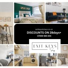 Aylesbury 3BR Home, Sleeps 5,Bright for couples & Contractors Homely Stay