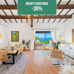 Villa Horizon - PREMIUM EXPERIENCE - Sea view - 5min from Monaco - Ideal Groups&Families - Chimney - Parking - Private Garden - Calm