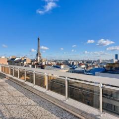 Splendide terrasse avec vue Tour Eiffel