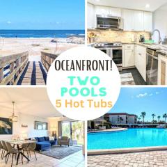 "Cool Waves Oceanfront Retreat" St Augustine Beach 2 Pools 5 Hot Tubs! On the Beach