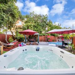 Relax at Serenity Heated Pool Spa BBQ Near Beach