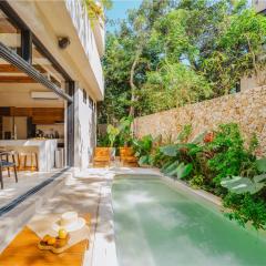 Chic Villa-Apartment in Aldea Zama, Private Pool & Security