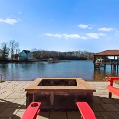 Pleasant Cove Waterfront Getaway with Fire Pit Deck and Lake Views