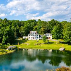 Secluded Berkshires Estate Private PondPoolTheater Gym Sunny Pond