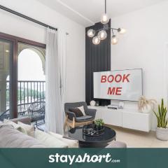StayShort - Stylish 1-Bedroom Retreat with Pool in Vibrant Jumeirah Golf Estates