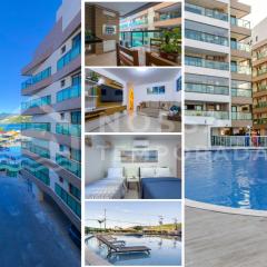 Condomínio Club a 50m da Praia dos Anjos - Apto Vista Mar, 2 Quartos, Piscina, Churrasqueira, Wi-Fi 800MB, Cozinha completa, Estacionamento e Portaria 24h