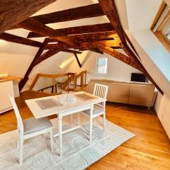 Neue idyllische Ferienwohnung im Fachwerkhaus am Rhein