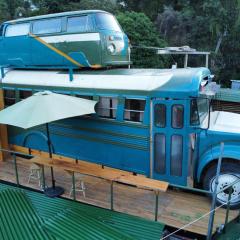 Rooftop Converted School Bus