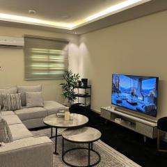 شقة غرفتين نوم وصالة أنيقه