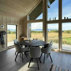 Nybygget Hytte Med Nordlys På Andøya