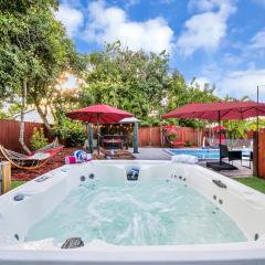 Relax at Serenity Heated Pool Spa BBQ Near Beach