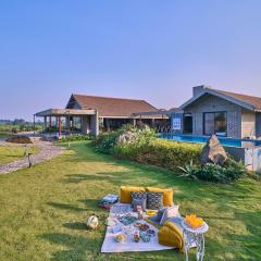 SaffronStays Ashfield - 5BHK Eco-Farmhouse with Pools, Jacuzzi, Lawn & Games Room