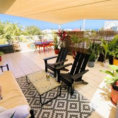 Appt Terrasse Tropicale - vue mer à St-Leu centre