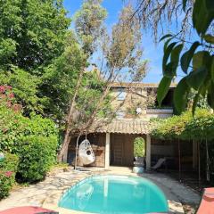 Cigale piscine et jardin sans vis à vis