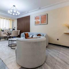 Luxurious living one bedroom apartment with fully equipped gym swimming pool private parking space, child play area and amazing scenic views