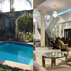 Villa with coverable warm private pool in zayd compound