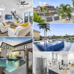 2 Million Villa Heated Pool w Luxury Spa 6BR & 6BR Waterfront by Canal