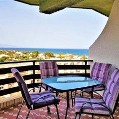 Apartamento Roquetas de Mar Urbanización, 2 dormitorios, Gran Terraza con vista al mar, wi-fi, parking y piscina