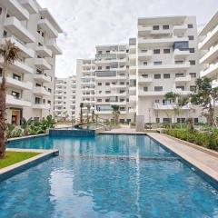 Appartement 3 chambres avec piscine, proche de la plage Zenâta Eco City