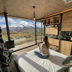 Tiny house, comfort and peace facing Chimborazo