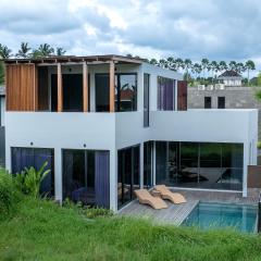 Glass House 2BR Villa in Rice Filed, Ubud