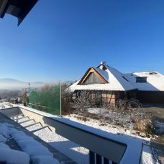 Chata pod strzechą w Beskidach